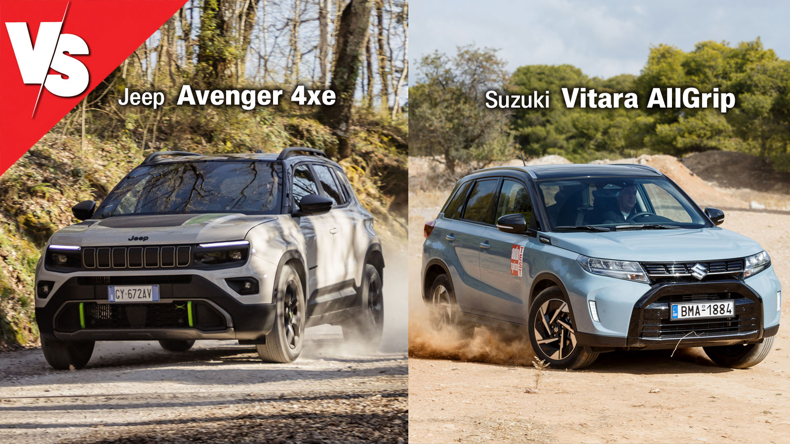 VS: Jeep Avenger 4xe vs Suzuki Vitara AllGrip